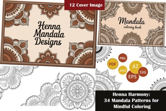 Download 34 Henna Mandala Coloring Pages - Mandala coloring page Collection