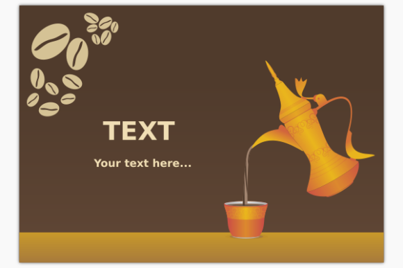 Download Arabian Style Coffee for Text Background - Arabian Collection