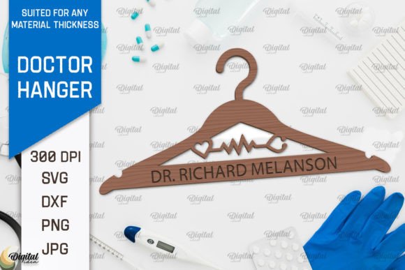 Download Doctor Wooden Hanger Laser Cut Design - Premium Bundle