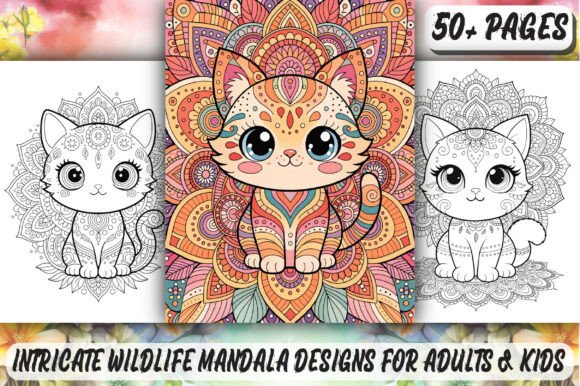 Download Intricate Wildlife Mandala Coloring Page - Mandala coloring page Collection