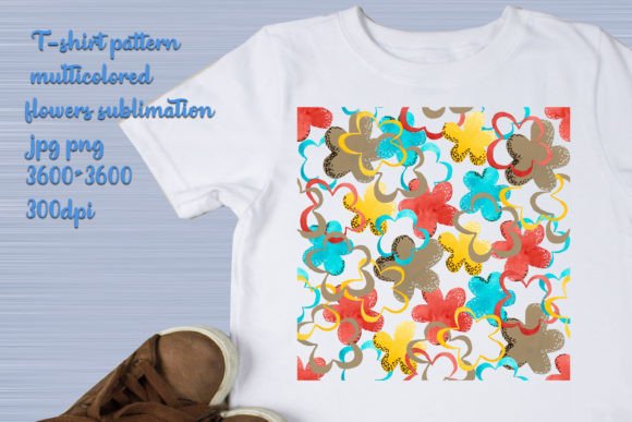 Download Kids T-shirt Pattern Flowers Sublimation - Sublimation Collection
