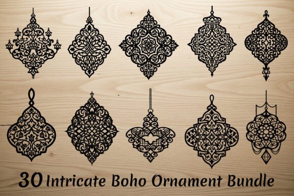 Download 30 Intricate Boho Ornament Bundle - Boho ornament Collection