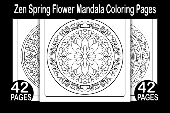 Download Zen Spring Flower Mandala Coloring Pages - Mandala coloring page Collection