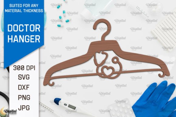 Download Doctor Wooden Hanger Laser Cut Design - Premium Resources