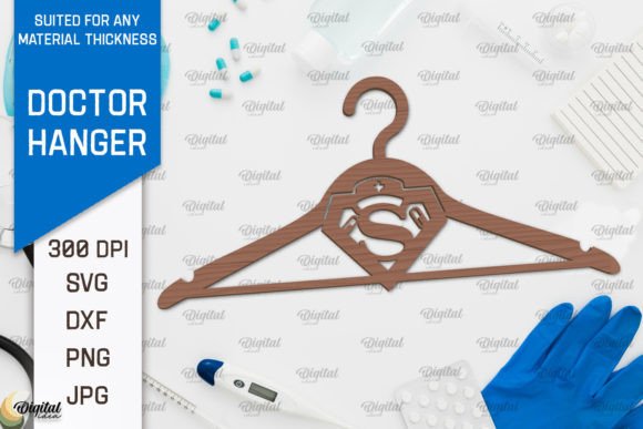 Download Doctor Wooden Hanger Laser Cut Design - Premium Bundle