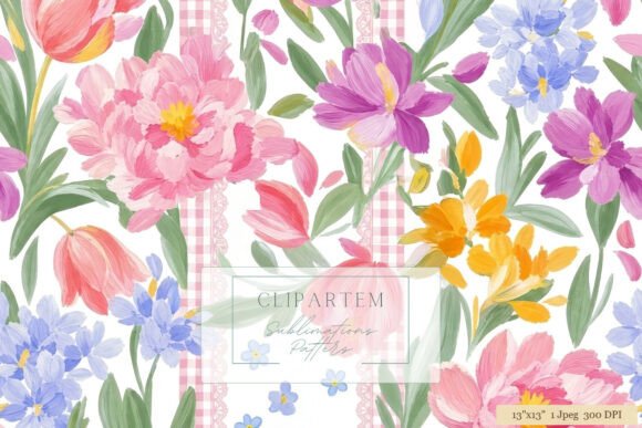Download Spring Floral Sublimation Pattern Design - Sublimation Collection